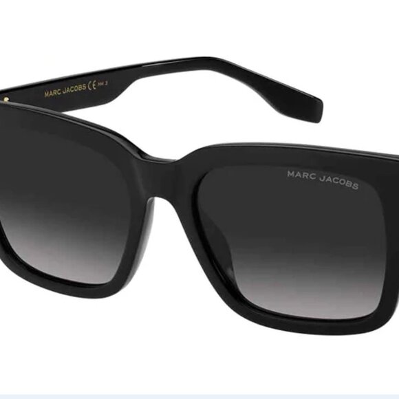 🔥NWT MARC JACOBS MARC 683/S Sunglasses Black Frame Gray Lenses🔥 $395 - Picture 5 of 7